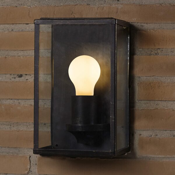 SEGULA Lampă de perete exterior Classic, oțel inoxidabil, negru, E27, reglabil, Negru, Oțel inoxidabil