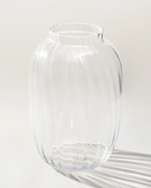 Vază Glass Flow 18x18x28 cm