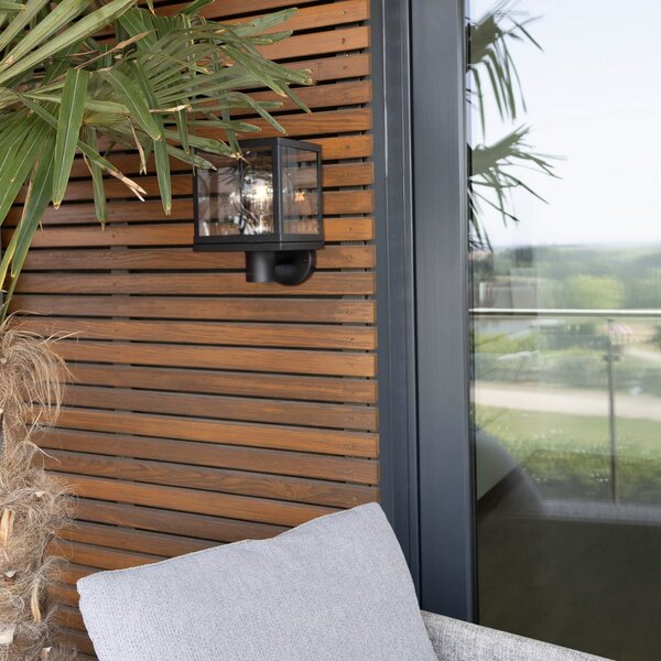 SEGULA Segula Lampă de exterior Modernă, oțel inoxidabil, sticlă, negru, E27, reglabil, Negru, Oțel inoxidabil, Perete unghiular