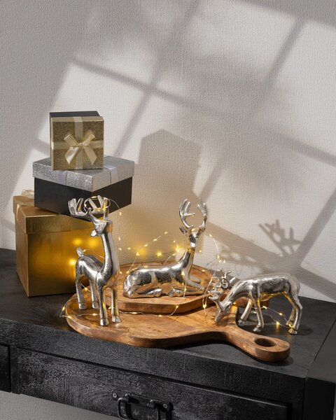 Figurină jelenia Silver Deer I 17x6x18 cm