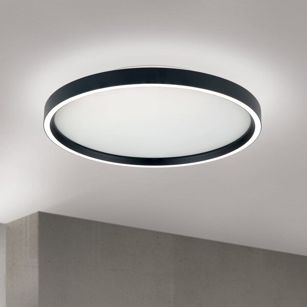 ORION Plafonieră LED MASCA, negru, Ø 40 cm, CCT, metal, dimabil, reglabil, Negru, Camera de zi / sufragerie, Metal, Modern