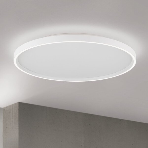 ORION Plafonieră LED MASCA, albă, Ø 60 cm, CCT, metal, dimabil, reglabil, Alb, Camera de zi / sufragerie, Metal, Modern