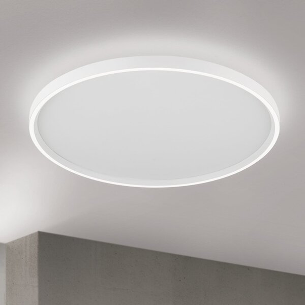 ORION Plafonieră LED MASCA, albă, Ø 60 cm, CCT, metal, dimabil, reglabil, Alb, Camera de zi / sufragerie, Metal, Modern