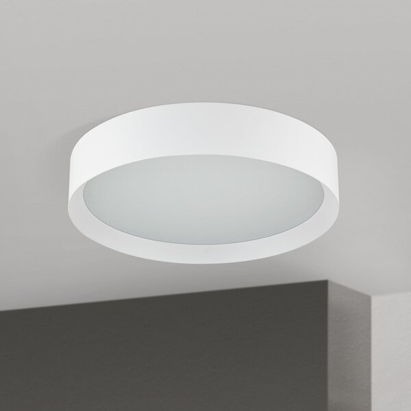 ORION Plafonieră LED VARIO, Ø 40 cm, alb, metal, CCT, dimabil, reglabil, Alb, Camera de zi / sufragerie, Metal, Modern