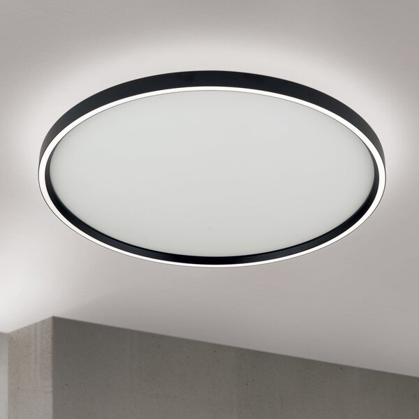 ORION Plafonieră LED MASCA, negru, Ø 60 cm, CCT, metal, dimabil, reglabil, Negru, Camera de zi / sufragerie, Metal, Modern
