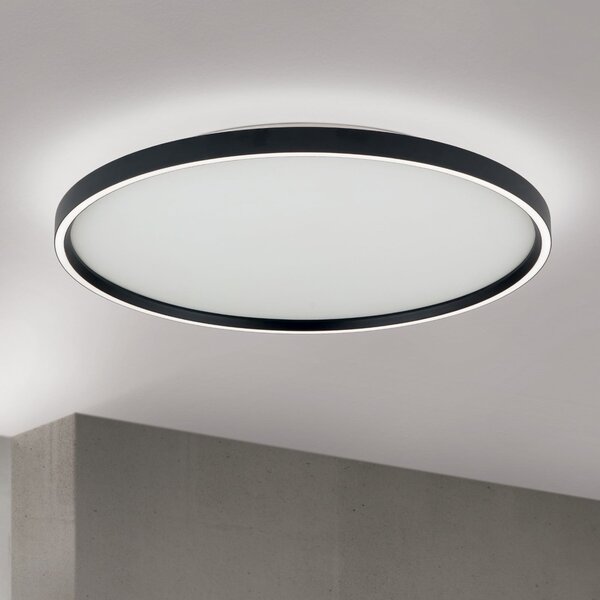 ORION Plafonieră LED MASCA, negru, Ø 60 cm, CCT, metal, dimabil, reglabil, Negru, Camera de zi / sufragerie, Metal, Modern