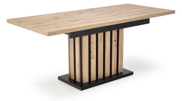 Masă Houston 1613Stejar artizan, Negru, 8x9x16cm, ExtensieExtensie, PAL laminat, PAL laminat