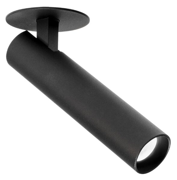 Wever & Ducré Lighting WEVER DUCRÉ Spot LED Match 1.0 semi-încastrat negru 2.700 K, Negru, Camera de zi / sufragerie, Aluminiu, Modern