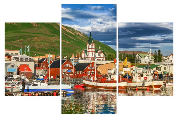 Tablou - Húsavík (90x60 cm)