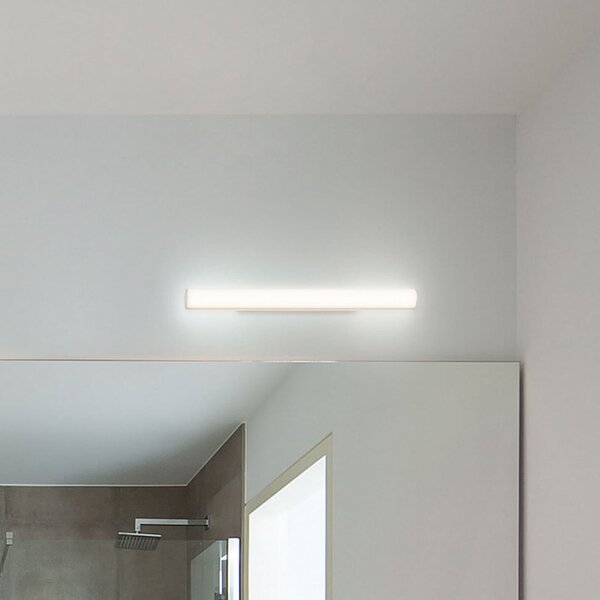 Wever & Ducré Lighting WEVER DUCRÉ Aplic LED Mirba 2.0 negru/alb 61 cm IP44, Alb, Baie, Plastic