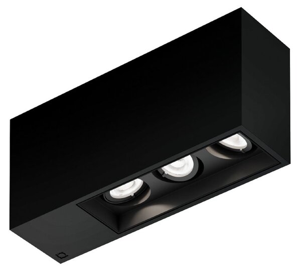 Wever & Ducré Lighting WEVER DUCRÉ LED Downlight Plano petit 3.0 negru 927 dimabil, reglabil, Negru, Hol, Aluminiu, Modern
