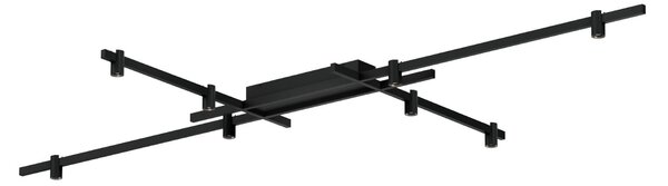 Wever & Ducré Lighting WEVER DUCRÉ Plafonieră LED pentru tavan Trace Grid 1.0 negru 927, reglabil, Negru, Camera de zi / sufragerie, Aluminiu, Modern