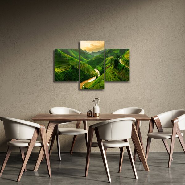 Tablou - Terase de orez Mu Cang Chai (90x60 cm)
