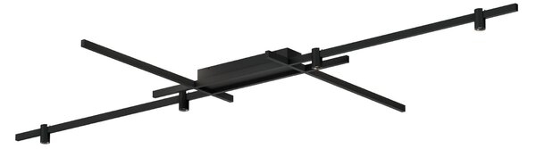 Wever & Ducré Lighting WEVER DUCRÉ Plafonieră LED pentru tavan Trace Grid 2.0 negru 927, reglabil, Negru, Camera de zi / sufragerie, Aluminiu, Modern