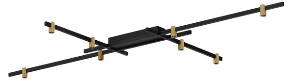Wever & Ducré Lighting WEVER DUCRÉ bec LED Trace Grid 1.0 negru/bej 927, reglabil, Negru, Camera de zi / sufragerie, Aluminiu, Modern