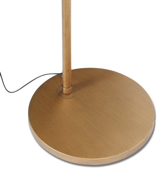 Steinhauer Lampadar de podea cu arc Sparkled Light bronz/alb 240 cm plastic, reglabil, Bronz / Alamă Veche, Camera de zi / sufragerie, Metal, Modern
