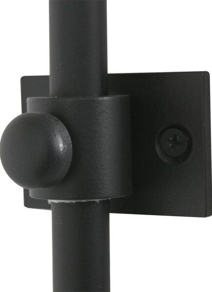 Steinhauer Aplică de perete Sparkled Light negru/negru-auriu Proiecție 175, reglabil, Negru, Camera de zi / sufragerie, Metal, Modern