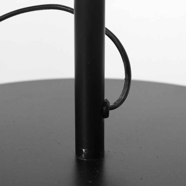 Steinhauer Lampadar Bloeba, negru/culoarea noroiului, înălțime 165 cm, chintz, Negru, Camera de zi / sufragerie, Metal, Modern