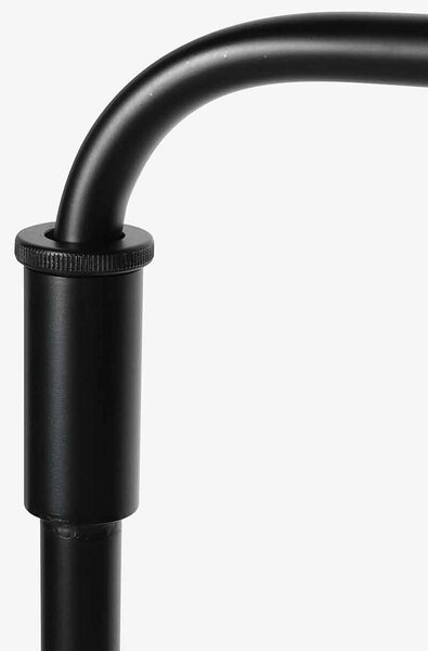 Steinhauer Lampadar Bloeba, negru/maro, înălțime 165 cm, iarbă de mare, Negru, Camera de zi / sufragerie, Metal, Modern