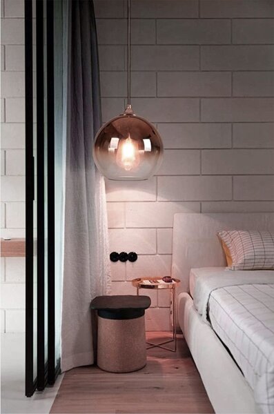 Lampa DE TAVAN din sticla APP 313-1CP Rose Gold