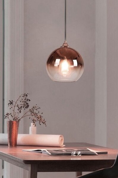 Lampa DE TAVAN din sticla APP 313-1CP Rose Gold