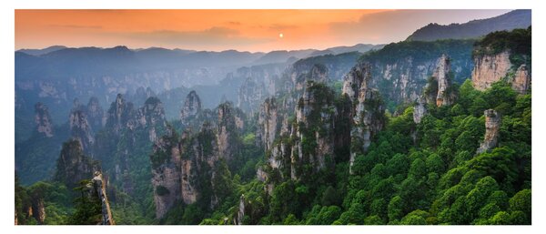 Tablou - Parcul forestier național Zhangjiajie (120x50 cm)