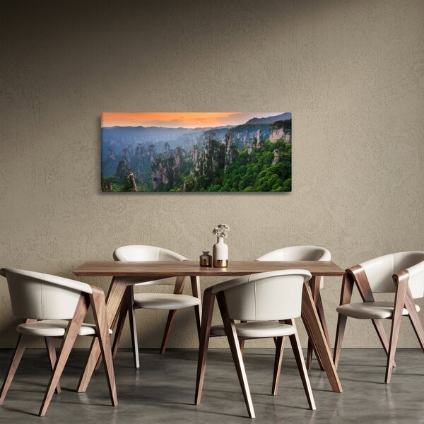 Tablou - Parcul forestier național Zhangjiajie (120x50 cm)