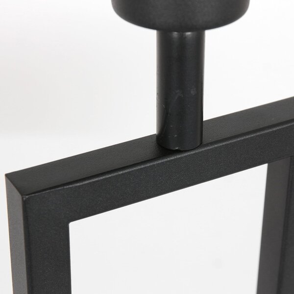 Steinhauer Lampa de masă Stang 4357ZW, plută, negru/maro, înălțime 55 cm, Negru, Camera de zi / sufragerie, Metal, Modern