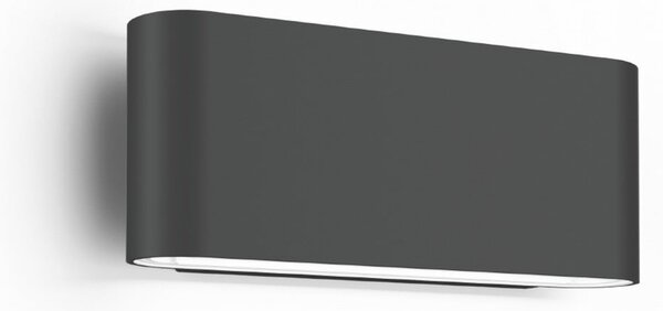 Wever & Ducré Lighting WEVER DUCRÉ Lampă LED pentru exterior Kiosk 1.0 antracit 2700 K, reglabil, Gri, Aluminiu, Perete unghiular