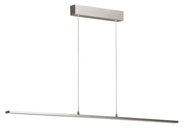 FISCHER & HONSEL Lampă suspendată LED Marlo, aluminiu, lungime 140 cm, CCT, Touchdim, reglabil, Metalic, Camera de zi / sufragerie, Metal, Modern