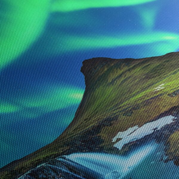 Tablou - Kirkjufell, Islanda (cu ceas) (90x30 cm)