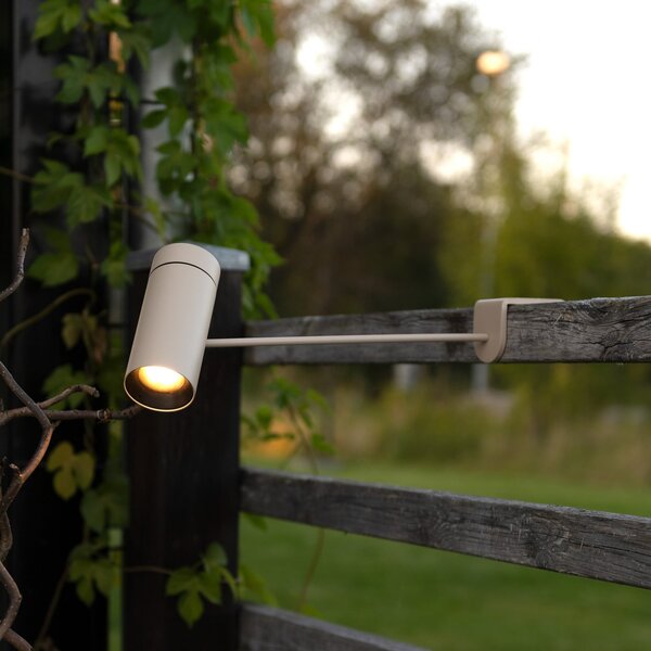 Konstsmide Lampa de masă cu LED și baterie Multi, culoare nisip, înălțime 30 cm, IP54, reglabil, Bej, Camera de zi / sufragerie, Aluminiu, Modern