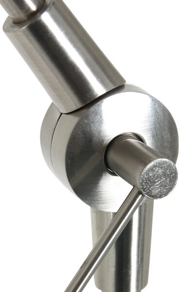 Steinhauer Lampadar Prestige Chic culoare oțel/negru-auriu Înălțime 250 cm, reglabil, Metalic, Camera de zi / sufragerie, Metal