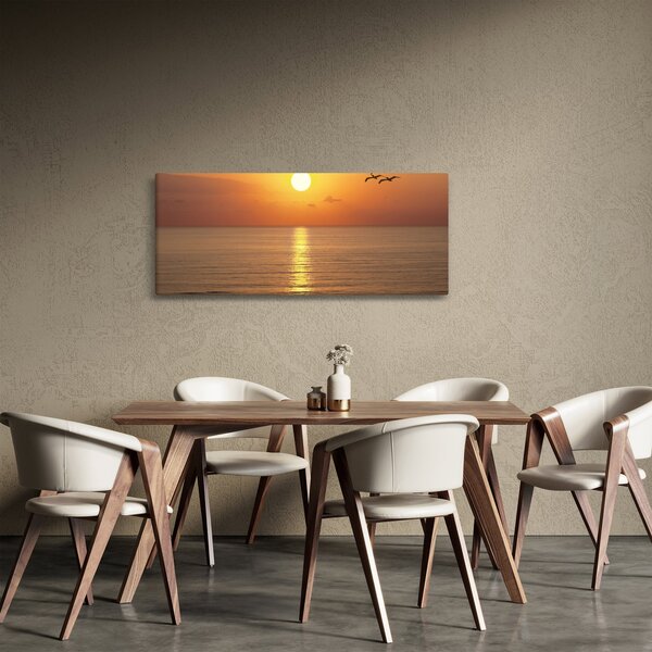 Tablou - Apus de soare peste ocean (120x50 cm)