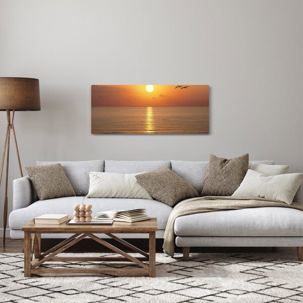 Tablou - Apus de soare peste ocean (120x50 cm)