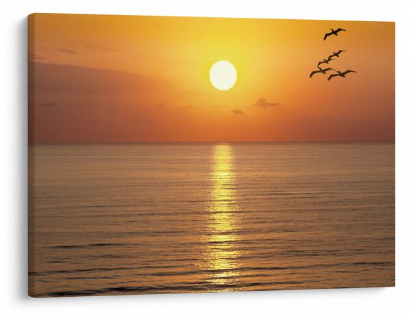 Tablou - Apus de soare peste ocean (70x50 cm)