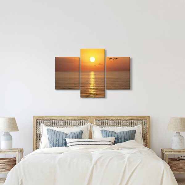 Tablou - Apus de soare peste ocean (90x60 cm)