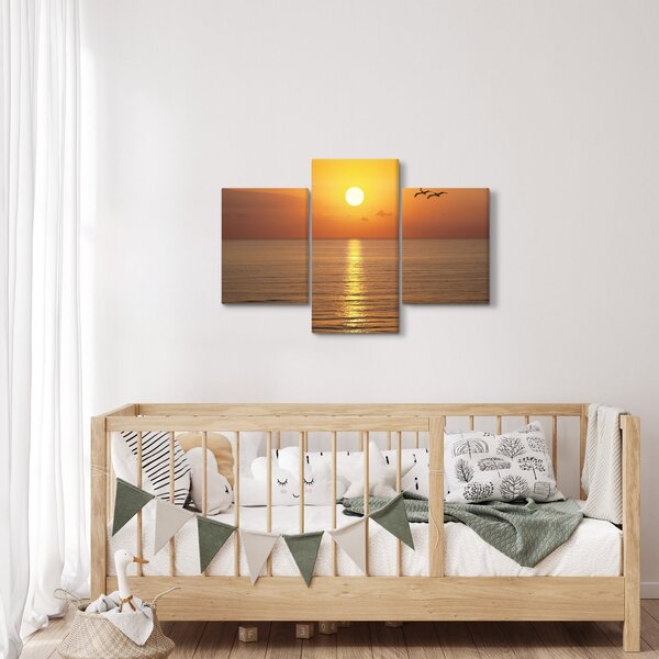 Tablou - Apus de soare peste ocean (90x60 cm)
