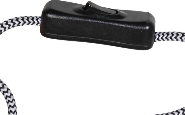 Steinhauer Aplică de perete Bloeba, negru/maro, proiecție 140 cm, plută, Maro / Rugină, Camera de zi / sufragerie, Metal, Modern