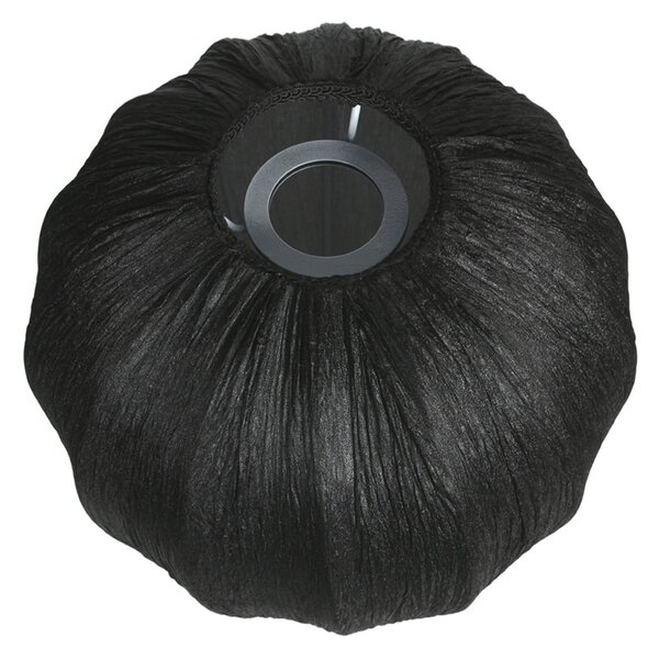 Mexlite Lampa de masă Bloeba, negru, Ø 25 cm, in/metal, Negru, Camera de zi / sufragerie, Țesătură / Textil
