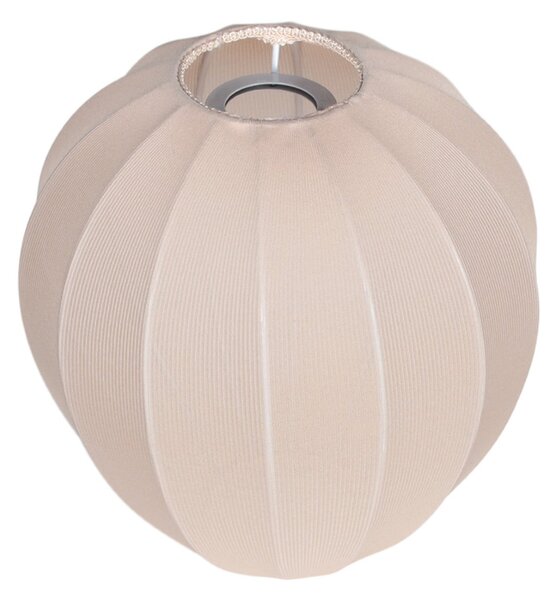 Mexlite Lampa de masă Bloeba, alb/negru, Ø 25 cm, in/metal, Alb, Camera de zi / sufragerie, Țesătură / Textil