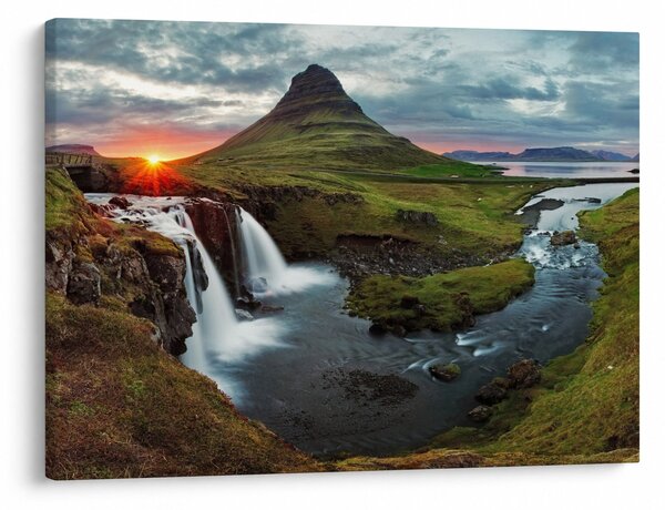 Tablou - Kirkjufell la apus (70x50 cm)