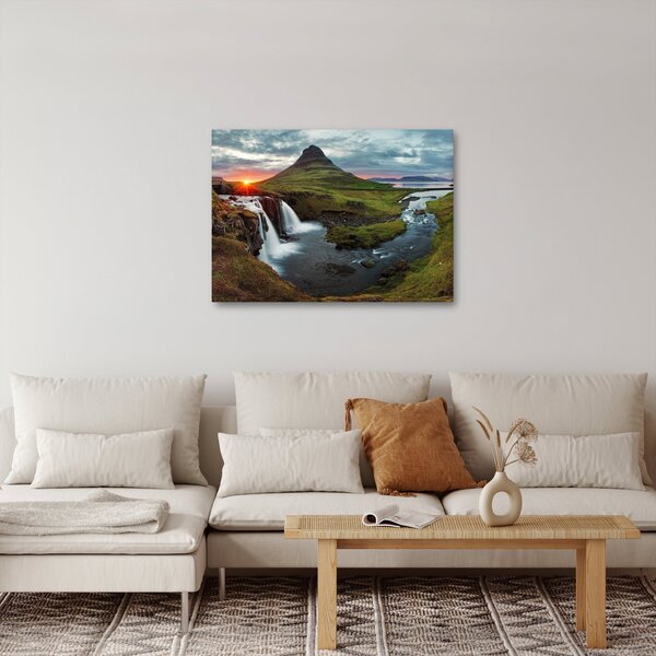 Tablou - Kirkjufell la apus (70x50 cm)