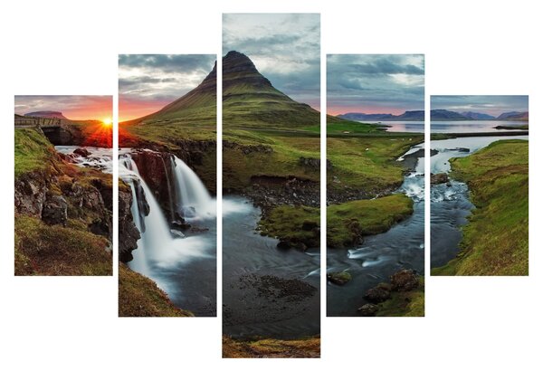 Tablou - Kirkjufell la apus (150x105 cm)
