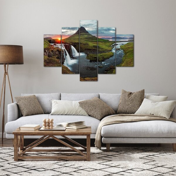 Tablou - Kirkjufell la apus (150x105 cm)