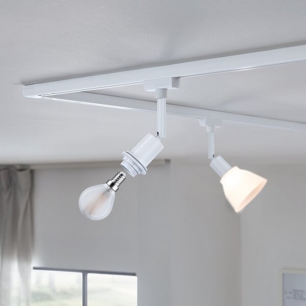Paulmann URail Spot DecoSystems Basic, alb semnal, metal, reglabil, Alb, Camera de zi / sufragerie, Metal, Modern