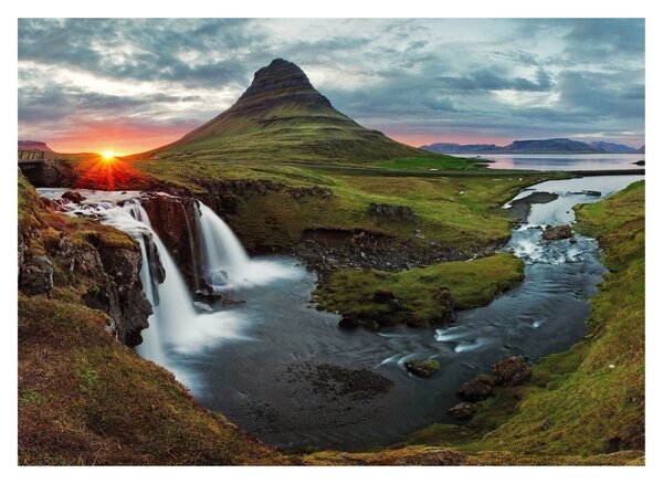 Tablou - Kirkjufell la apus (70x50 cm)
