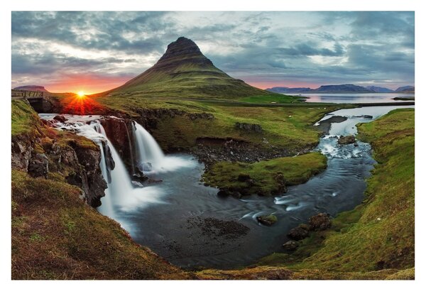 Tablou - Kirkjufell la apus (90x60 cm)
