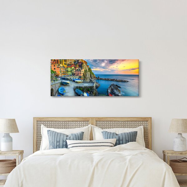 Tablou - Satul mediteranean (120x50 cm)