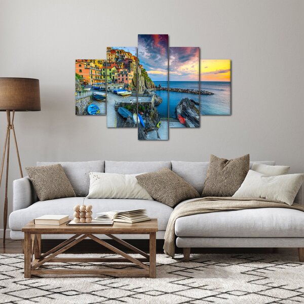Tablou - Satul mediteranean (150x105 cm)